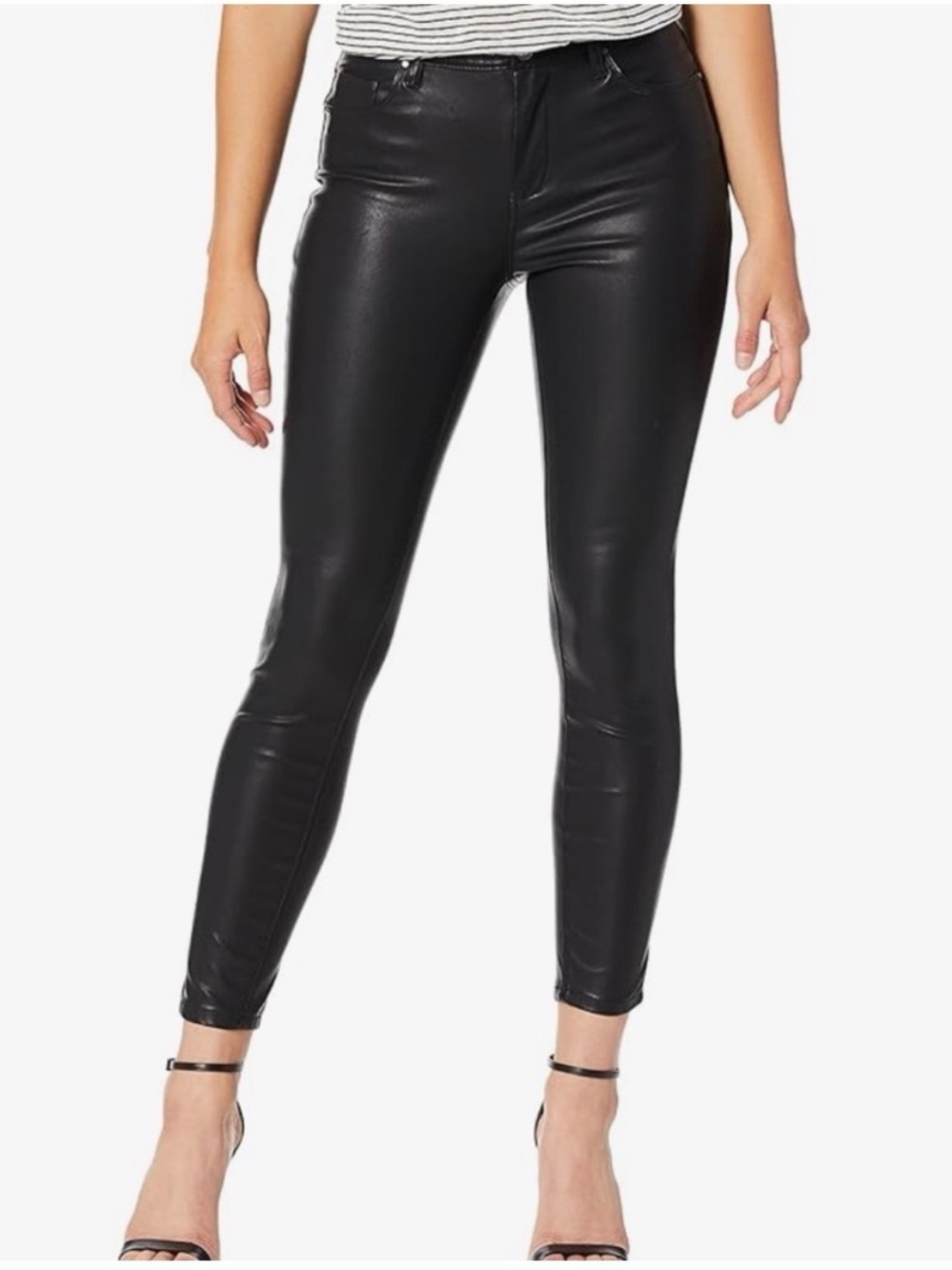 BLANKNYC Women's Vegan Faux Leather Skinny Black Pants Sz 28
